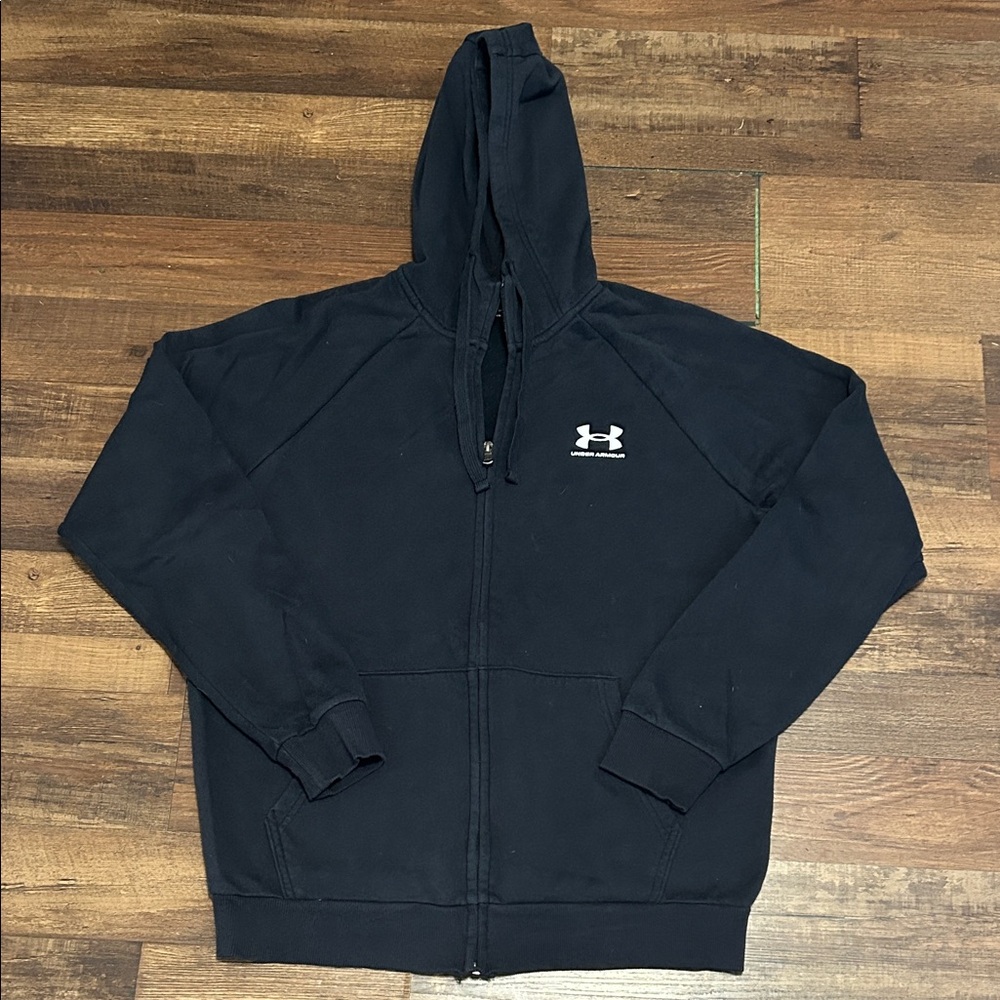 Under Armour Dark Hoodie with Logo - All Gender Medium